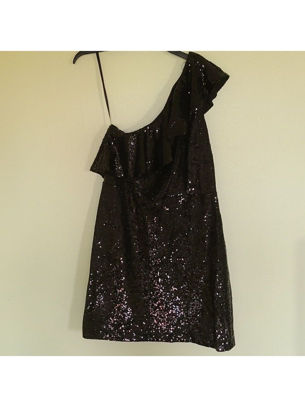 Michael Kors Black One Shoulder Dress